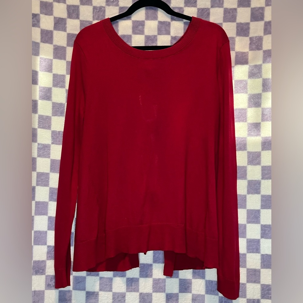 NY&Co Knit Top with Bow Accent Back